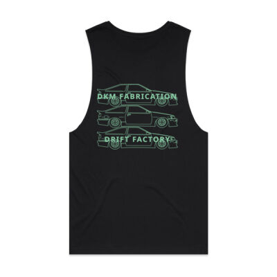 AE86 Levin Hatch [Teal Print] - Mens Barnard Tank Thumbnail