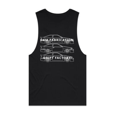 AE86 Levin Hatch [White Print] - Mens Barnard Tank Thumbnail