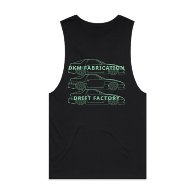 Mazda FC RX7 [Teal Print] - Mens Barnard Tank Thumbnail