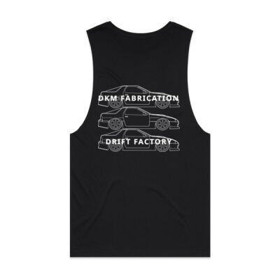Mazda FC RX7 [White Print] - Mens Barnard Tank Thumbnail