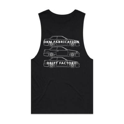AE86 Levin Notch [White Print] - Mens Barnard Tank Thumbnail