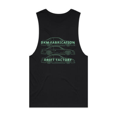 Nissan S13 Silvia [Teal Print] - Mens Barnard Tank Thumbnail