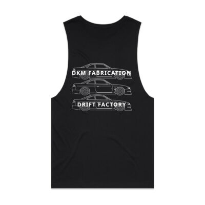 Nissan S14 Silvia [White Print] - Mens Barnard Tank Thumbnail