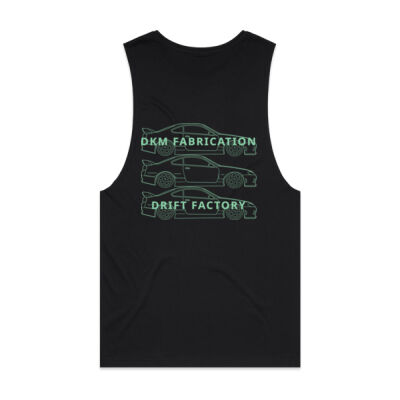 Nissan S15 Silvia [Teal Print] - Mens Barnard Tank Thumbnail