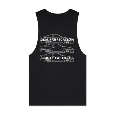 AE86 Trueno Hatch [White Print] - Mens Barnard Tank Thumbnail