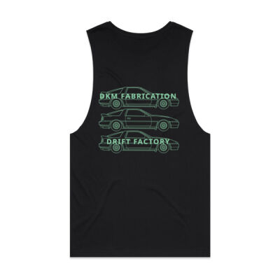 Toyota A70 Supra (Teal Print) - Mens Barnard Tank Thumbnail