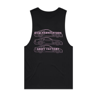 Mazda FD RX7 (Pink Print) - Mens Barnard Tank Thumbnail